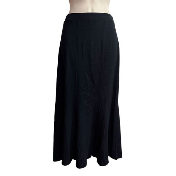 Eileen Fisher Black Flounce Skirt Size M - Picture 4 of 10